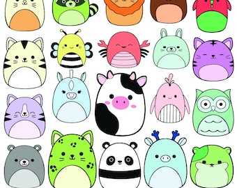 Squishmallow baby animals SVG, clipart svg, cricut designs bundle svg, images on transparent svg, sublimation svg, design for cricuit