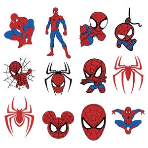 Paquete SVG de Spidey y sus increíbles amigos, cumpleaños de Spidey, clipart de Spidey, Spidey y sus increíbles amigos PNG, Spidey SVG, camiseta de Spidey
