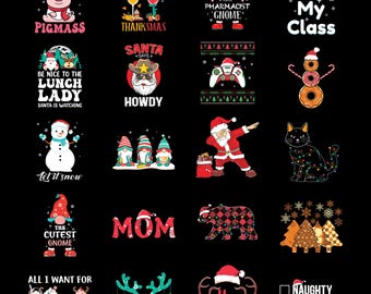 Christmas Bundle Png, Merry Christmas Png, Christmas Png, Western PNG, Santa Claus PNG, Bundle Png, Sublimation Designs, Digital Download