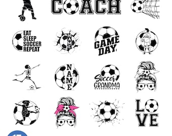 Fußball SVG-Dateien | Fußball-Schnittdateien | Fußball Ball Vektor-Dateien | Geschichtet Fußball Vektor | Fußball Clip Art | Svg png