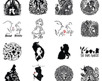 La Bella y la Bestia (Svg), Rosa Encantada (Svg), Mandala (Svg), Deshierbe Intrincado (Svg), Rosa Encantada (Svg), Regalo para Ella (Svg), Archivo Digital