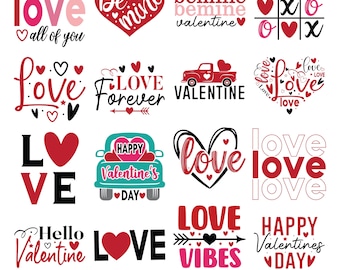 Mega Valentine svg bundle, Valentines day svg bundle, Love Svg, Valentine Bundle, Valentine svg, Valentine Quote svg Bundle, clipart, cricut
