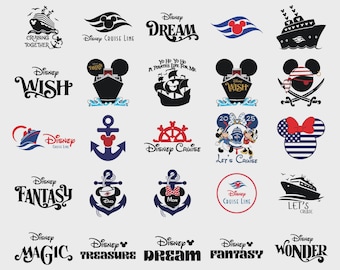 Cruise SVG Bundle ,Mickey Cruise PNG Bundle,Cruise ship svg,Mouse Cruise Ship Names Logo Bundle -Treasure Fantasy Dream Wish Wonder Magic