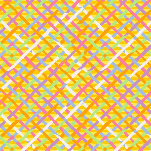 Mad Plaid Gold - Kaffe Fassett Collective Classics Collection - FreeSpirit Fabric - 100% Quilters Cotton PWBM037-GOLDX