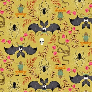 Batty Hemp - Boo! - Faye Guanipa - Dear Stella Fabric -  Quilters Cotton