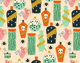 Pociones de vainilla - ¡Buu! - Faye Guanipa - Tela Dear Stella - Quilters Cotton