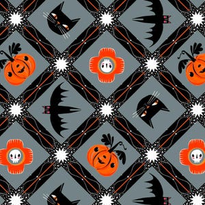 Witchy Friends Stone  - Witchy Ways - Cori Dantini - Freespirit Fabrics 100% Quilters Cotton PWCD147-STONE