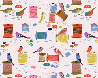 Birds and Bobbins - Stitch & Sew - Louise Cunningham - Dashwood Studio - Quilters Cotton