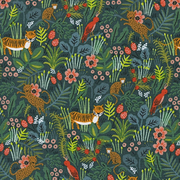 Jungle Hunter AB8029-01 - Menagerie - Anna Bond Rifle Paper Co - Cotton + Steel