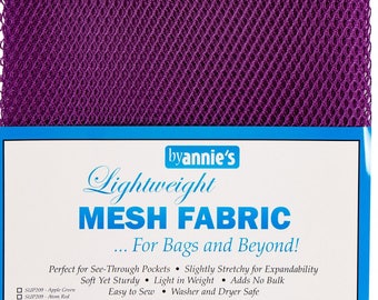 Mesh fabric Light Weight--18 inch x 54 inch Pocket Mesh Tahitian Purple