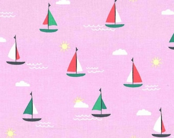 Sunset Cruise Pink - Goat Island - Susan Emory - Michael Miller Fabrics 100% quilters katoen DC8325