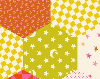 108" WIDE Hexi Cheater Thistle - Catnap - Alexia Abegg - Ruby Star Society Fabric - Moda 100% Quilters Cotton - RS4138-12