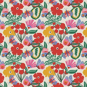 Moths Multi - Woodland Creatures - Lauren Lesley Studio  - Paintbrush Studio Fabric - Quilters Cotton -  120-22912