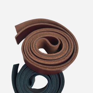 Aufnähbares Lederband 3/4 inch Breit - Du bestimmst die Farbe