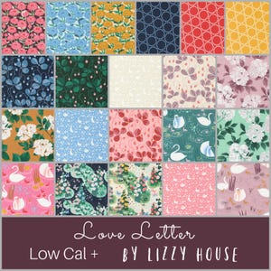 Liebesbrief - 21-teiliges kuratiertes Fat Quarter Bundle Low Cal Plus - Lizzy House - Moda Fabrics LLLH-21BUN