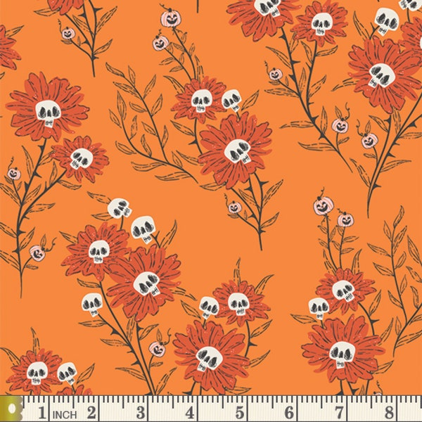 Wicked Blooms Spice - Spooky 'n Witchy - AGF Studio - Art Gallery Fabrics 100% Quilters Baumwolle