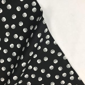 Circle Flower Space Black - Along the Fields - Full Moon Collection - Cotton + Steel - Quilters Cotton LV304-SB4