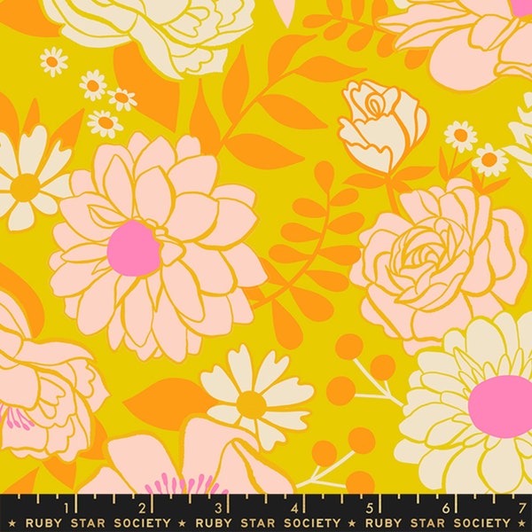 Morning Blooms Golden Hour - Rise and Shine - Melody Miller - Ruby Star Society - Moda Fabrics - Quilters Cotton Fabric