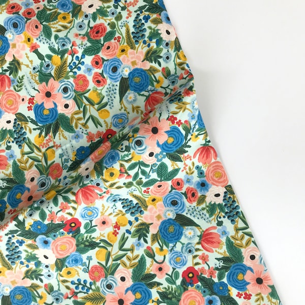 Petite Garden Party Blue - Wildwood- Anna Bond Rifle Paper Co - Cotton + Steel - 100% Quilters Cotton RP104-BL2