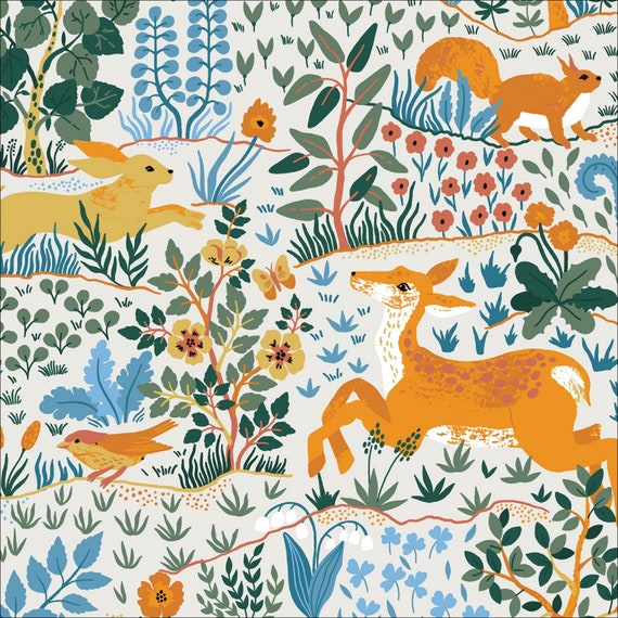 Forest Grass - Baltic Woodland - Maria Galybina - Cloud 9 Fabrics - Poplin Forest Grass - Baltic Woodland - Maria Galybina - Cloud 9 Fabrics - Poplin