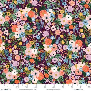 Petite Garden Party Burgundy - Orchard- Anna Bond Rifle Paper Co - Cotton + Steel - 100% Quilters Cotton