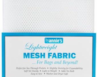 Mesh fabric Light Lite Weight--18 inch x 54 inch Pocket Mesh White
