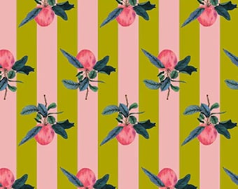 Äpfel Chartreuse - Rosa - Adriana Picker - Figo Fabrics - 100% Quilters Cotton 91152-70