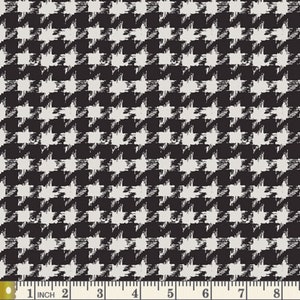 Houndstooth XIV Onyx - Decadence - Katarina Roccella - AGF - Tecido de galeria de arte 100% algodão Quilters