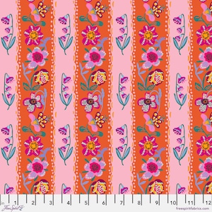Wallpaper Tangerine - Una primavera a Parigi - Nathalie Lete - Anna Maria Horner Conservatory - 100% cotone Quilters PWNL047-TANGERINE
