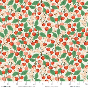 Cherry Blossom Cream - Orchard- Anna Bond Rifle Paper Co - Cotton + Steel - 100% Quilters Cotton