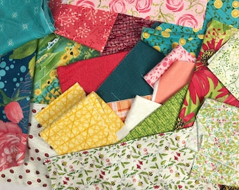 Robin Pickens Fabric Scraps 100% Quilters Cotton - Approx 1.25 Yards by Weight Shipped USPS First Class