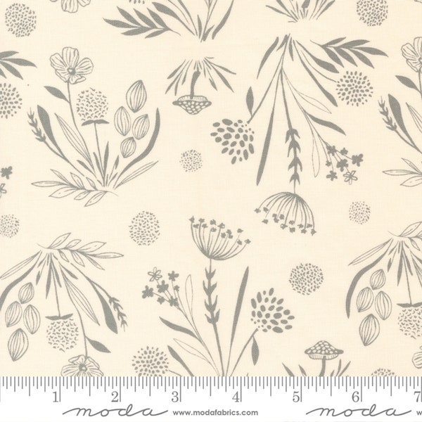 Forage Finds Cream - Woodland and Wildflowers - Fancy That Design House - Moda - Quilters Cotton