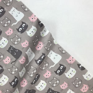 メイングレー - Purrfect Day - My Mind's Eye - Riley Blake Fabrics 100% キルターコットン C9900-GRAY