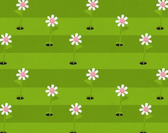 Hole in One Green - Le Mini Golf - Lysa Flower - Paintbrush Studio Fabric 100% Quilters Cotton