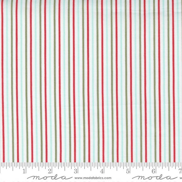 Yuletide Stripe - Christmas Morning - Lella Boutique - Moda - Quilters Cotton - 5148-11