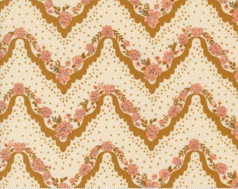 Näsduksränder Karamell - Foraged Found and Hand Me Down - Fancy That Design House - Moda - Quilters Cotton 45634-11