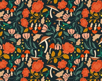 Flora Ink - Flora & Fauna - Faye Guanipa - Dear Stella Fabric - Quilters Cotton - STELLA-DFG2654