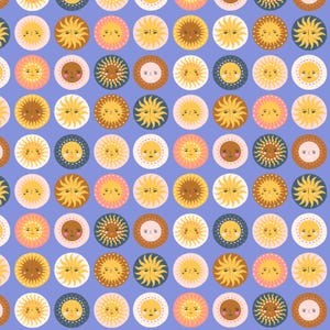 Glow Up Bright Eyes - Duchess Plum - A Sunshine Story - Baumwolle + Stahl - Quilters Cotton DP101-BE3