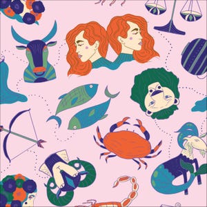 Astrologi - Oraklets hemlighet - Tara Reed - Cloud 9-tyger - 100 % ekologisk bomull