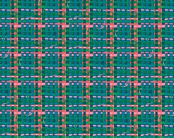 Tressage Blue - Land Art 2 - Odile Bailloeul - 100% Quilters Cotton