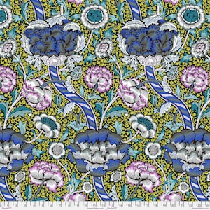 Wandle Contrast PWKW012.CONTRAST - Kaffe x Morris and Co. - The Original Morris & Co - Freespirit Fabrics - 100% Quilters Cotton