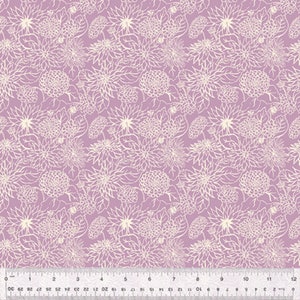 Dahlia Dream Lilac ORGANIC - In the Garden - Jennifer Moore -  Windham Fabrics - Organic Quilters Cotton