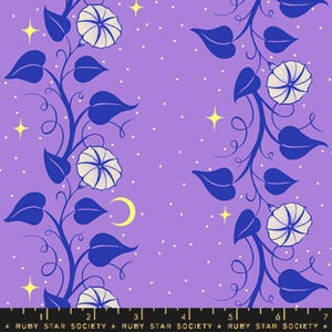 Moon Vines Amethyst - Glow Garden - Sarah Watts - Ruby Star Society - Moda - 100% Cotton Quilting Fabric Yardage RS2114-15N