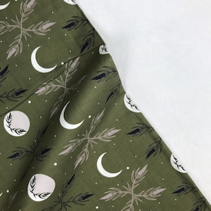 Ernte Mond Dunkel Olive - Camp Creek - Ash Cascade - Baumwolle + Stahl - Quilters Cotton AC100-DO2