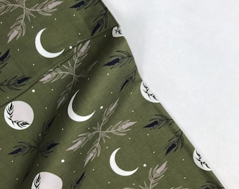 Harvest Moon Dark Olive - Camp Creek - Ash Cascade - Bawełna + Stal - Quilters Cotton AC100-DO2