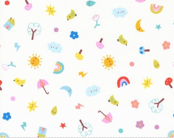 Sunshine and Rainbows - Whatever the Weather - Paper + Cloth - Moda - 100% Cotton Quilting Fabric Yardage