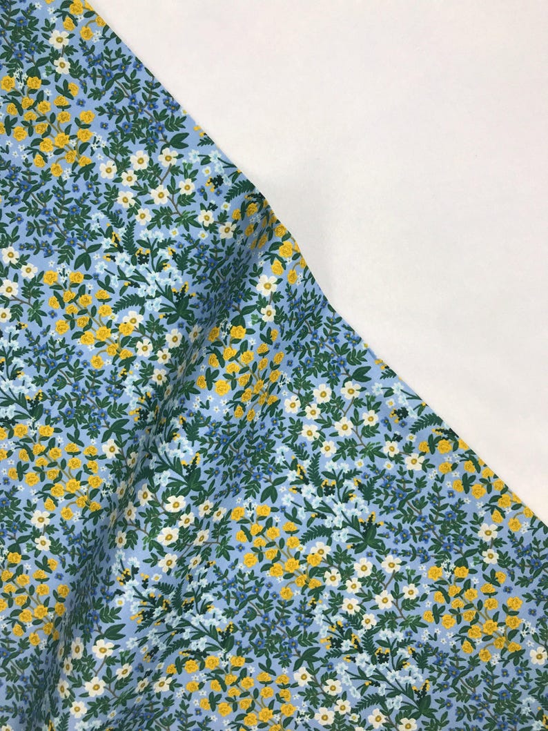 Wildwood Garden Blue - Camont - Anna Bond Rifle Paper Co - Cotton + Steel - RP705-BL3 image 1