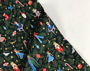 Nussknacker Evergreen METALLIC RP605-EV1M - Holiday Classics - Anna Bond Rifle Paper Co Basics - Baumwolle + Stahl