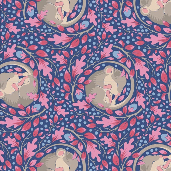 Slumbermouse Denim - Winterschlaf - Tilda Stoff - Ton Finnanger - 100% Quilters Cotton TIL100521