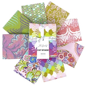 Parisville (Deja Vu) - 8 Pc. Fat Stack Bundle - Tula Pink - FreeSpirit Fabrics - 100% Quilters Cotton